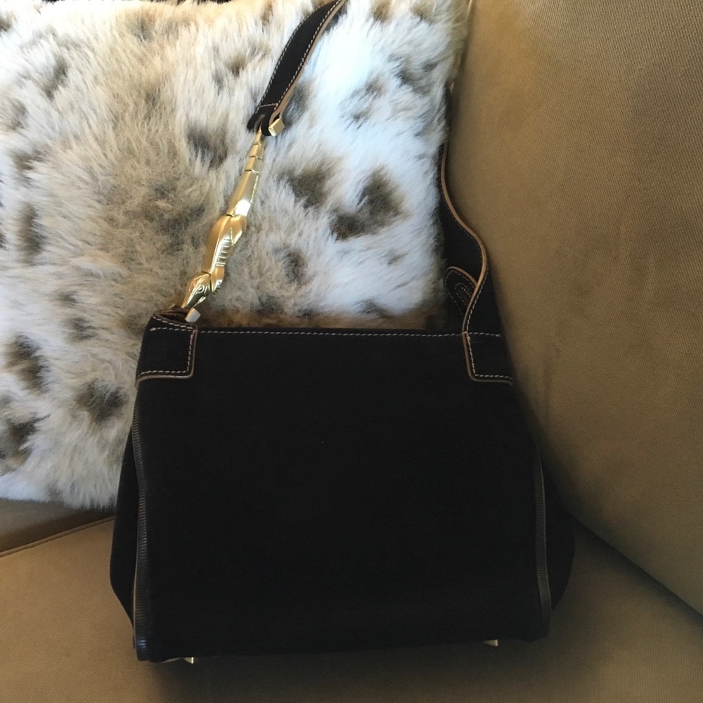 Kieselstein & Cord Black Suede Handbag